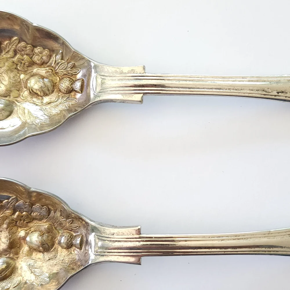 Ornate‎ Silver Serving Utensil Set